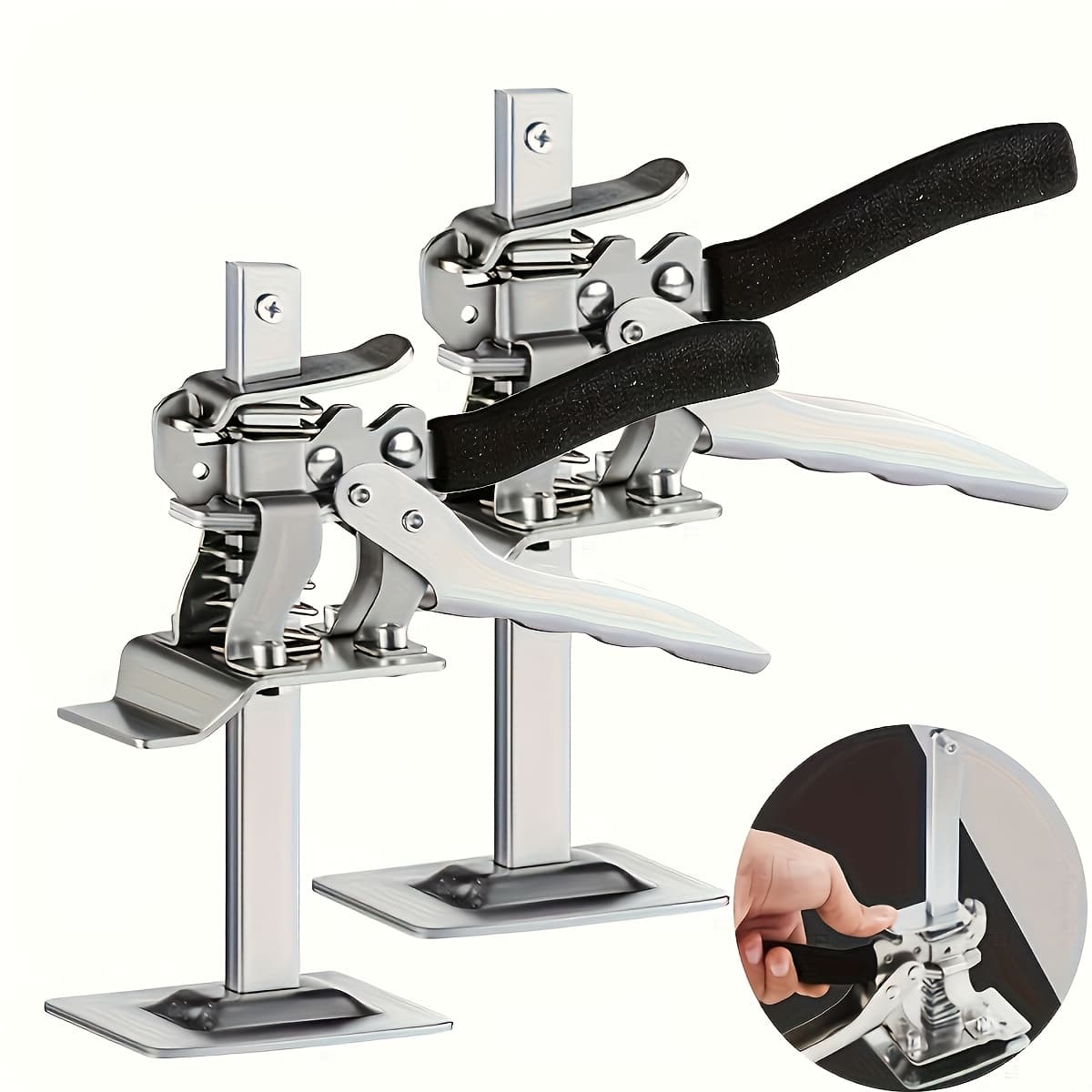 TEMU Energy-saving Lift Arm - Adjustable Height For Wall Tiles, Door Panels & Cabinets, Durable Steel Construction