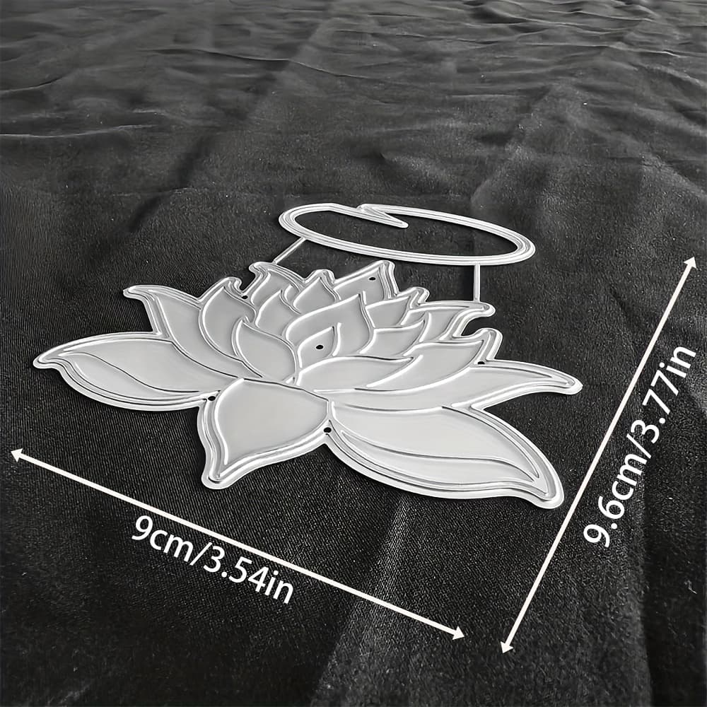 TEMU 1pc For Lotus Metal Cutting Die, Diy Decoration Embossing Die Cut, Greeting Card Making Template, Suitable For Album Card Making, Handmade Card Tools.