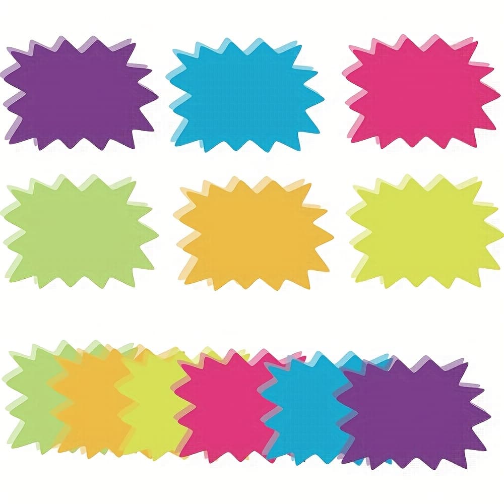 TEMU 12pcs Fluorescent 6- Sticky Notes Record Book High Level Creative 3d