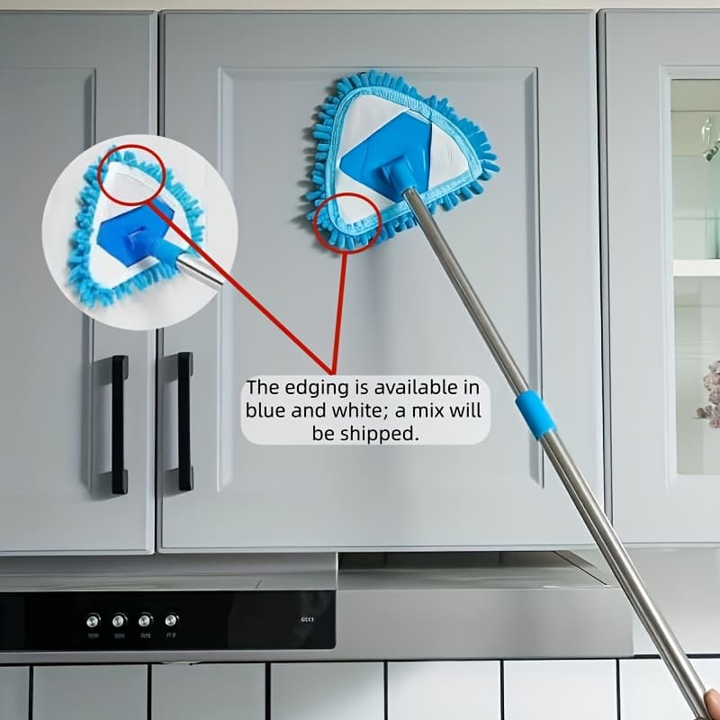 TEMU 1pc, Telescopic Cleaning Mop, Mini Chenille Mop, Ceiling Wall Cleaning Mop, Detachable Washable Dust Removal Mop, Floor Wall Tile Car Wiping Mop, No Dead Corner, Cleaning Supplies, Cleaning Tool