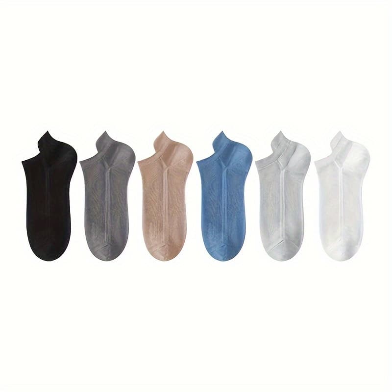 TEMU 6 Pairs/12 Pairs Socks Men Women Anti-odor Sweat-absorbing Short Socks Spring Summer Autumn Thin Men Women Mesh Breathable Boat Socks New Random Colors All-match, Sweat-resistant