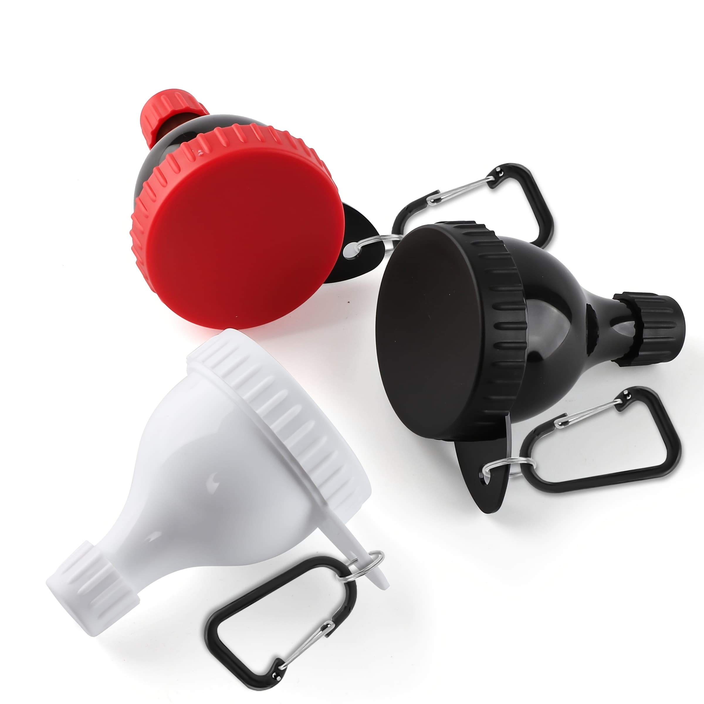 TEMU Bylworkout Set Of 3 Funnels With Keychains In 3 Colors For Fitness , Suitable For Outdoor Use
