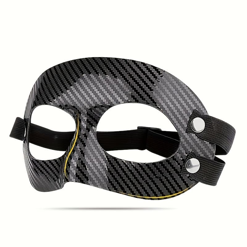 TEMU Soccer Mask Basketball Face Protection Halloween Half Face Performance Party Costume