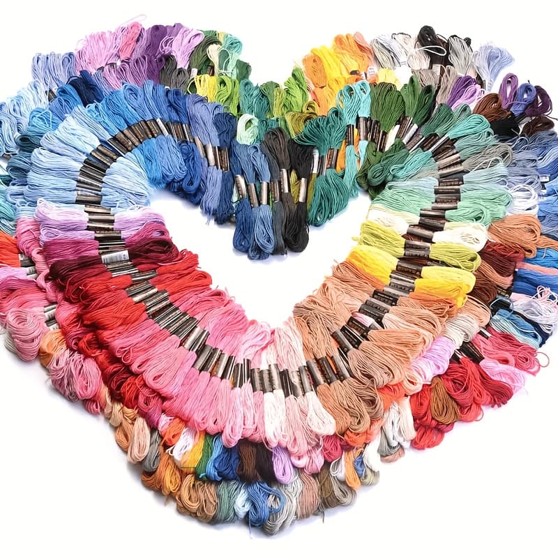 TEMU 36 Bundles Of 447-color Polyester Embroidery Thread In Bright Assorted Shades, Perfect For Cross-stitching And Projects, Featuring A Smooth End And Ideal For Sewing Kits