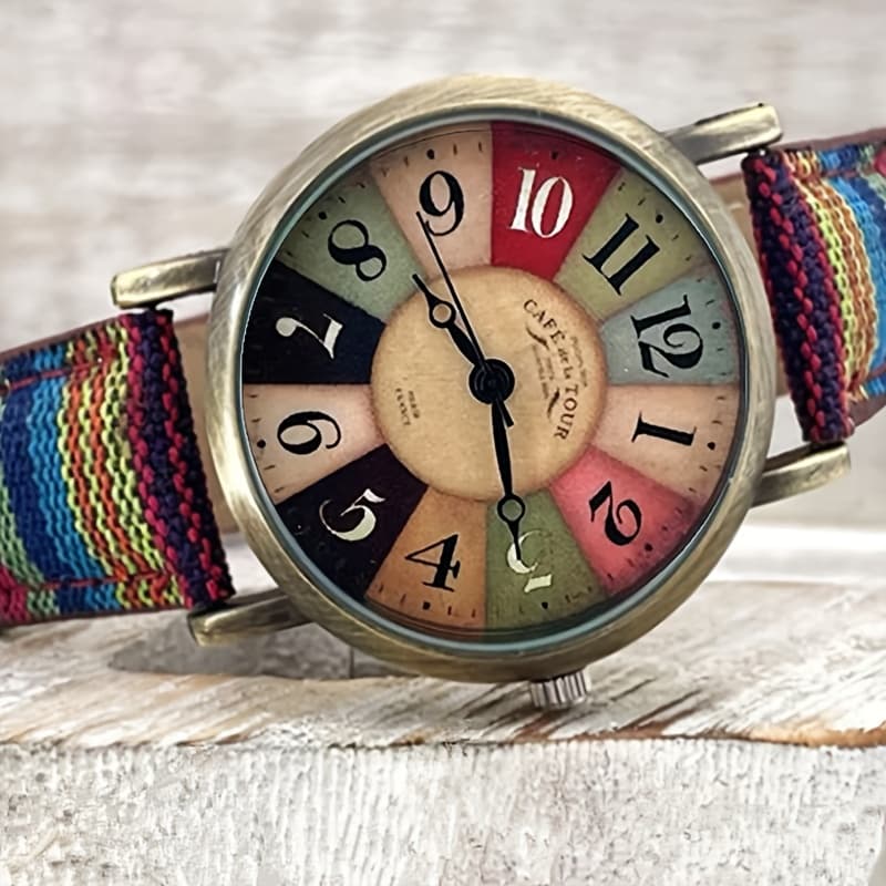 TEMU Colorful Bohemian Women's Quartz Watch