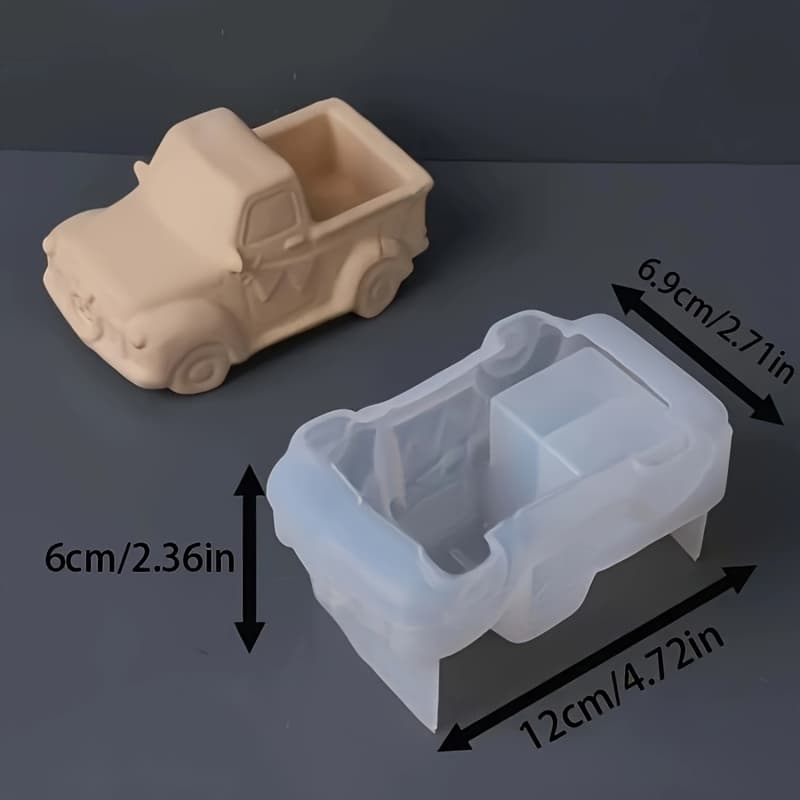 TEMU Diy Candle Jar Silicone Mold Cartoon Desktop Jewelry Resin Organizer Casting Mould Pot Plant Mold Flower Pot Mold Plaster Candle Silicone Mould Home Decoration Jewelry Ornament