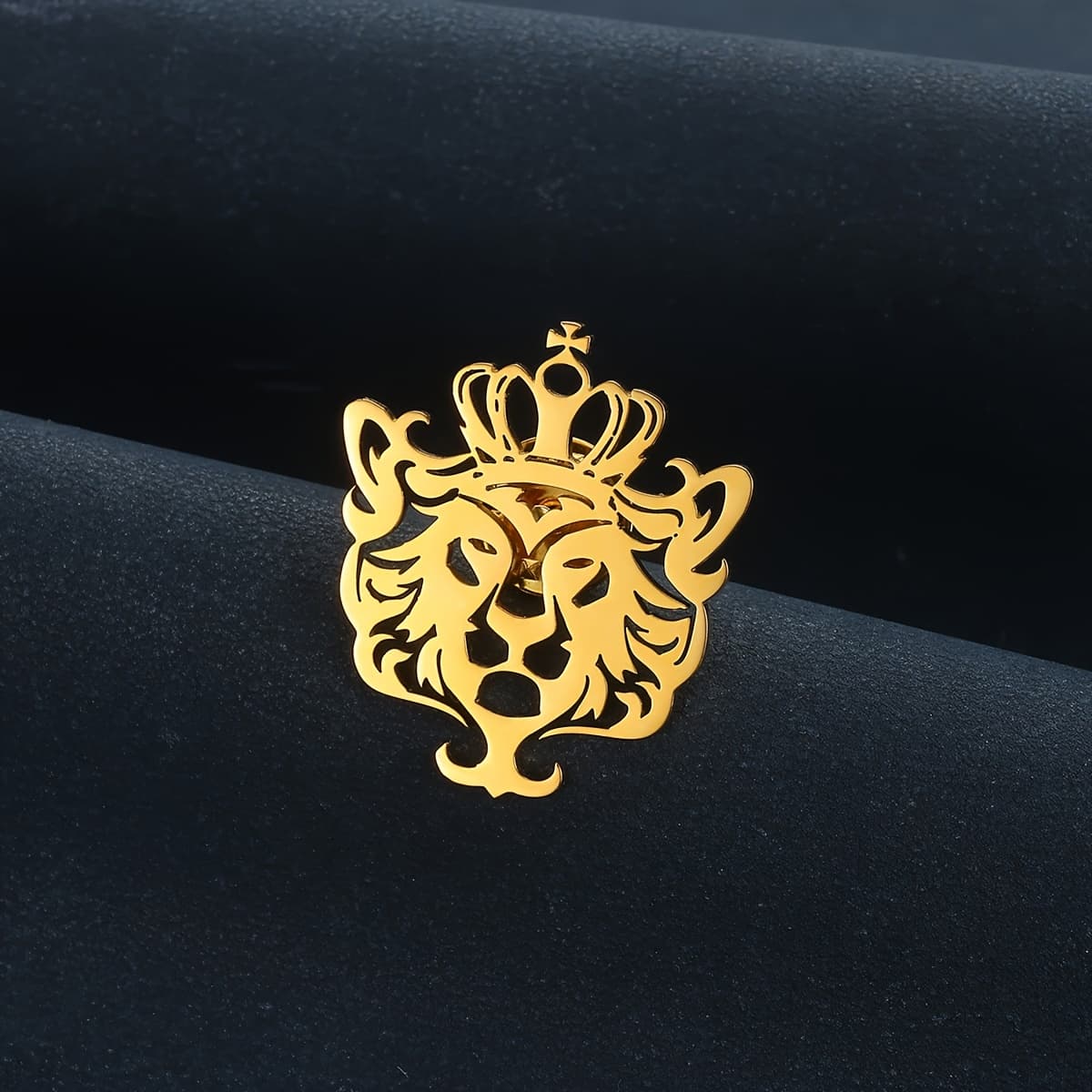 TEMU Custom-made Brooch Featuring A Unique Design Of A Alphabet Name, Ideal For Men's Creative Jewelry. This Minimalist Geometric Logo Brooch Is Perfect For Enhancing Jacket And Suit Additions