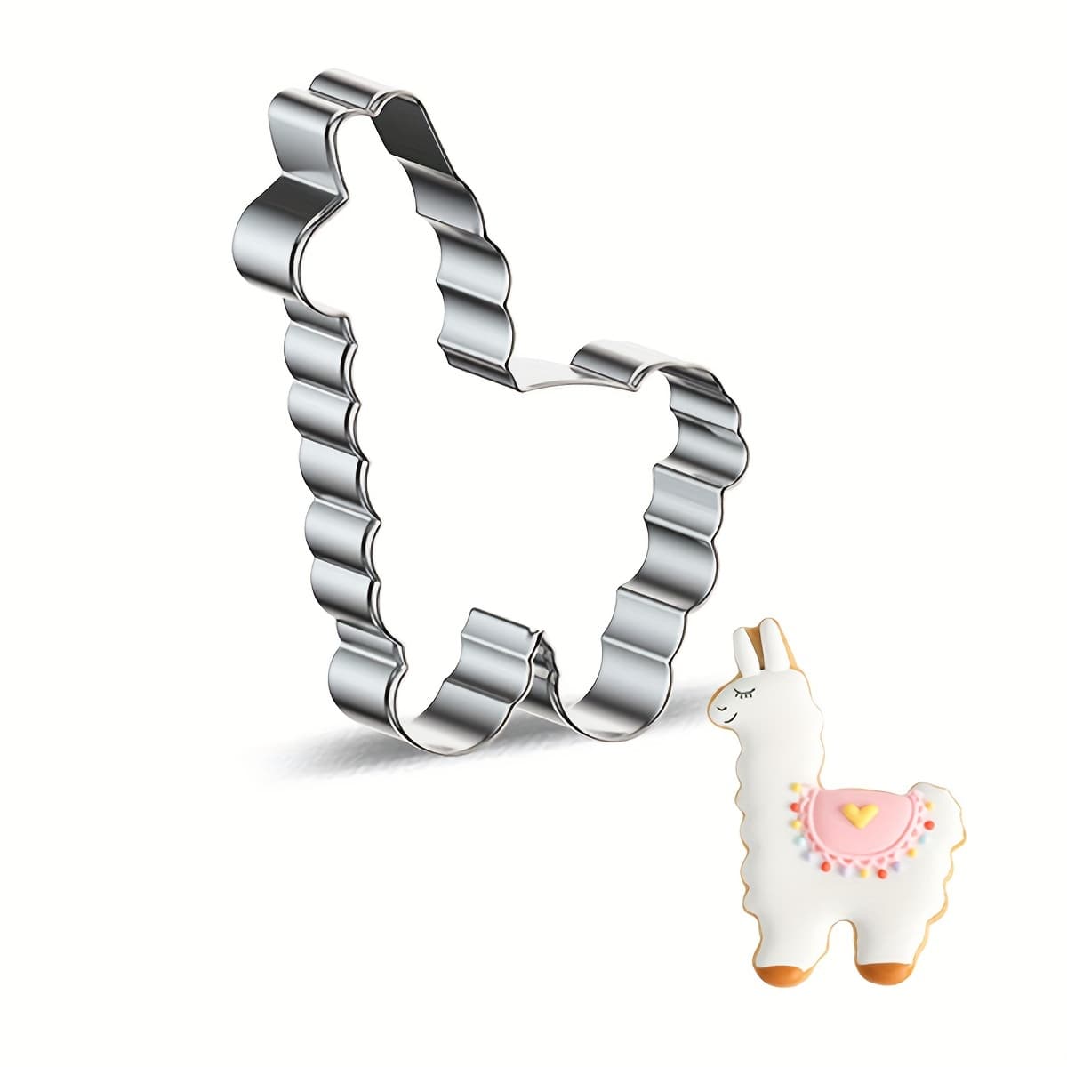 TEMU Eid Stainless Steel Alpaca Cookie Cutter, 1pc