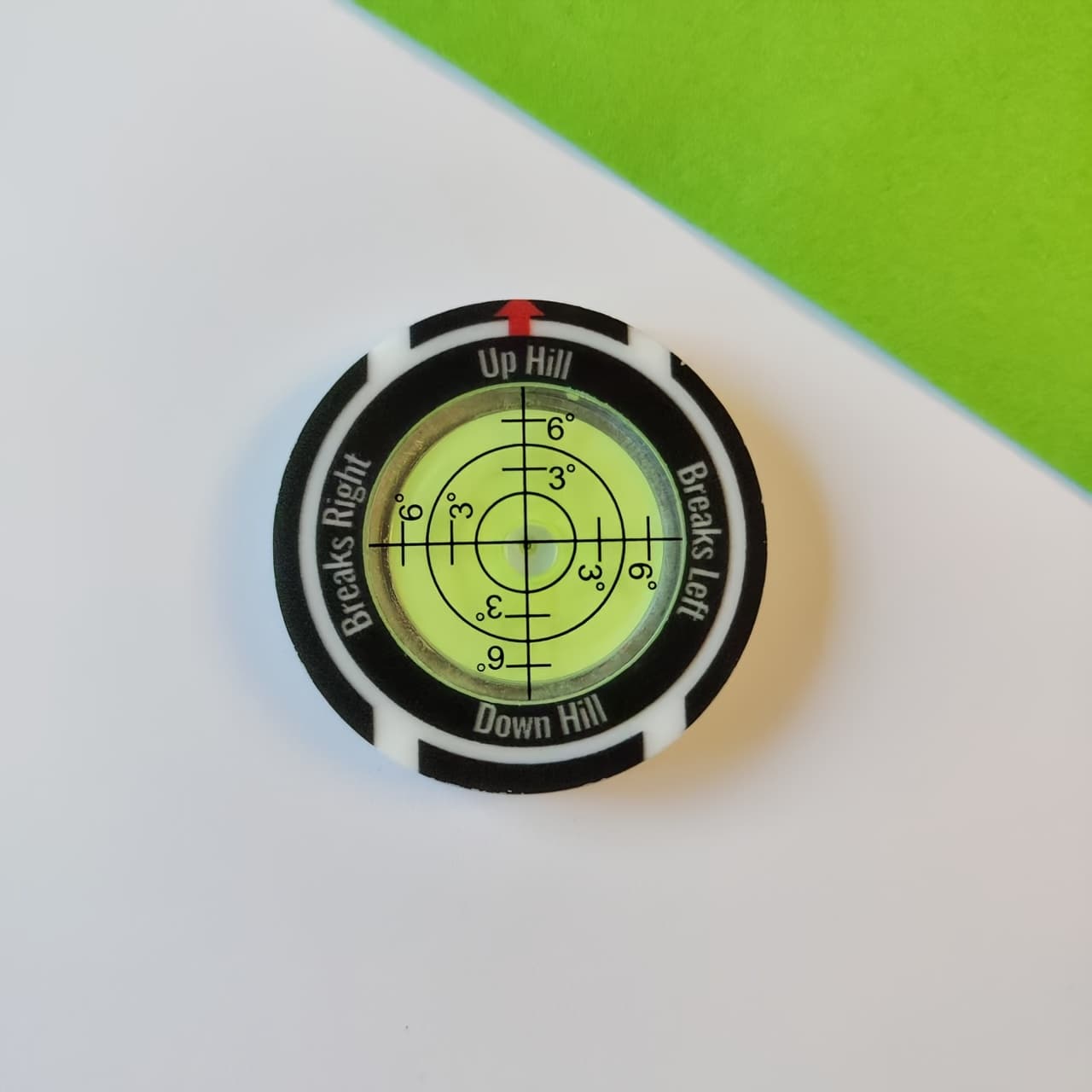 TEMU High-precision Golf Ball Marker Made Of Abs Material, With A Reading Assistance Level, Mark - Enhance Your Putting Game