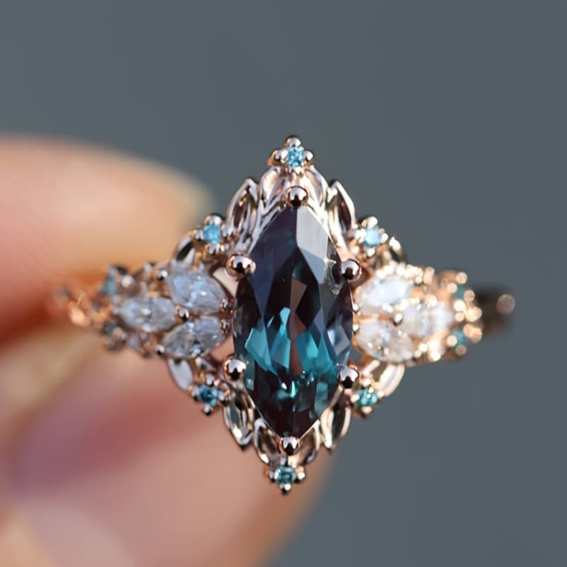 TEMU 1pc Fairy Engagement Ring Vintage Style Horse Engagement Ring, Suitable For Women's Wedding, Engagement Party Ring Jewelry Women's Gift