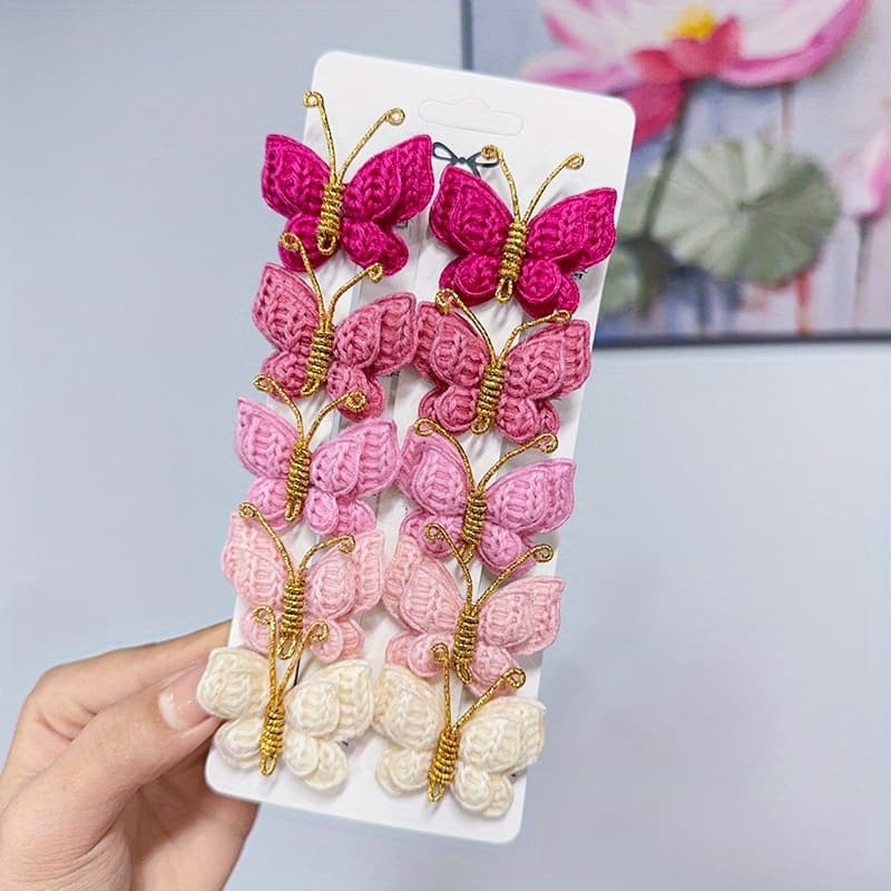 TEMU 10pcs Boho Hair Clips - Cute & Easy Fashion Cute Hair Additions