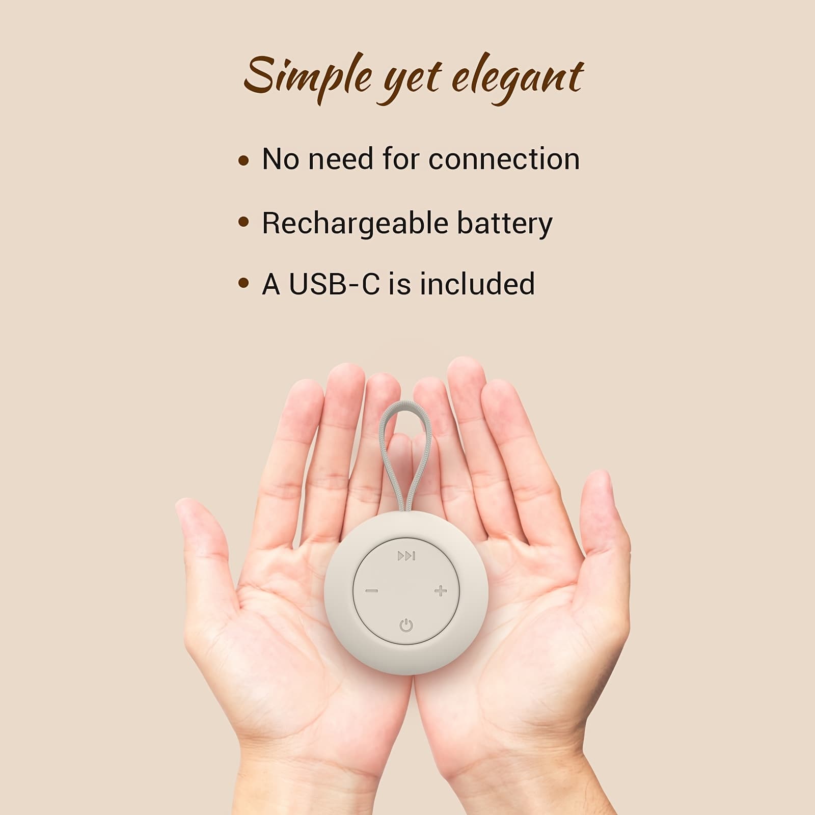 TEMU Compact Sleep Assistance Gadget: 12 Calming Sounds And White Noise, 15-hour Battery , Suitable For Strollers, A Holiday Present For