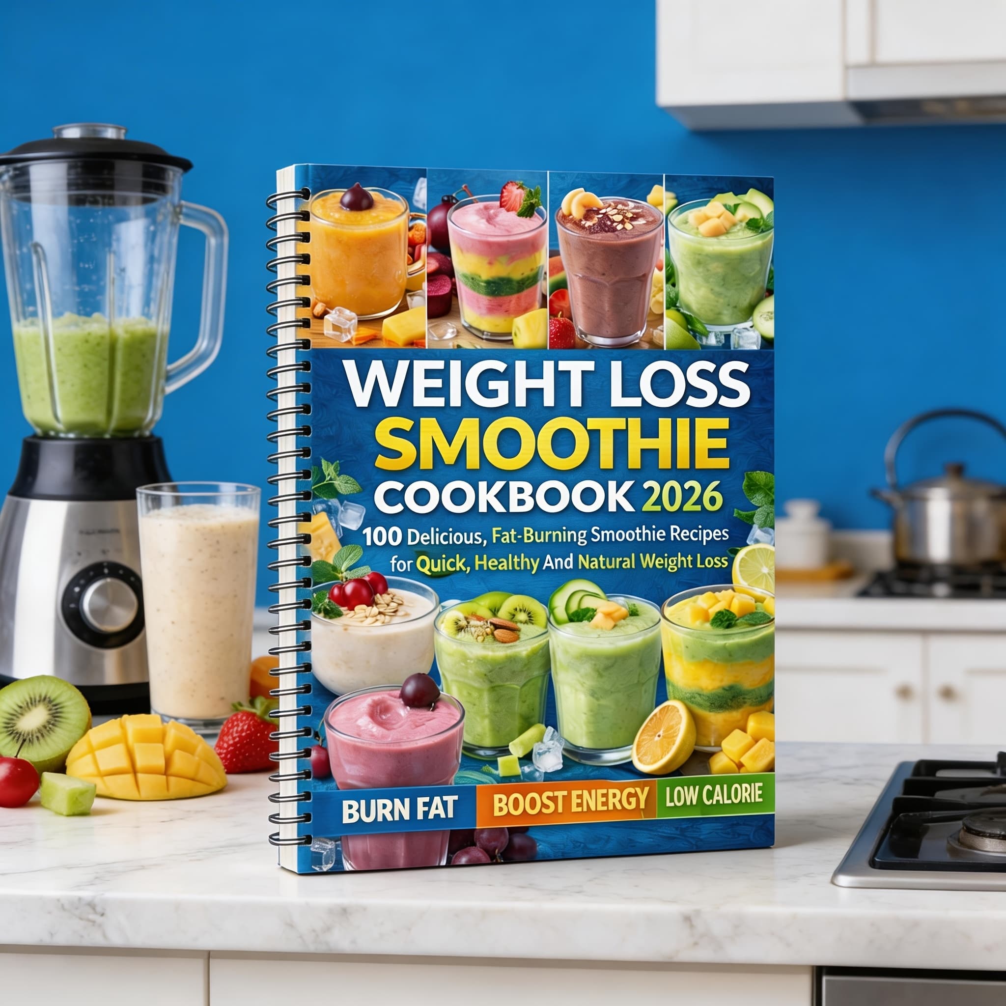TEMU Weight Loss Smoothie Cookbook 2026:100 Delicious Fat-burning Smoothie Recipes | Quick, Healthy And Natural Drinks For Detox, Energy And Easy Weight Loss(spiral Binding)