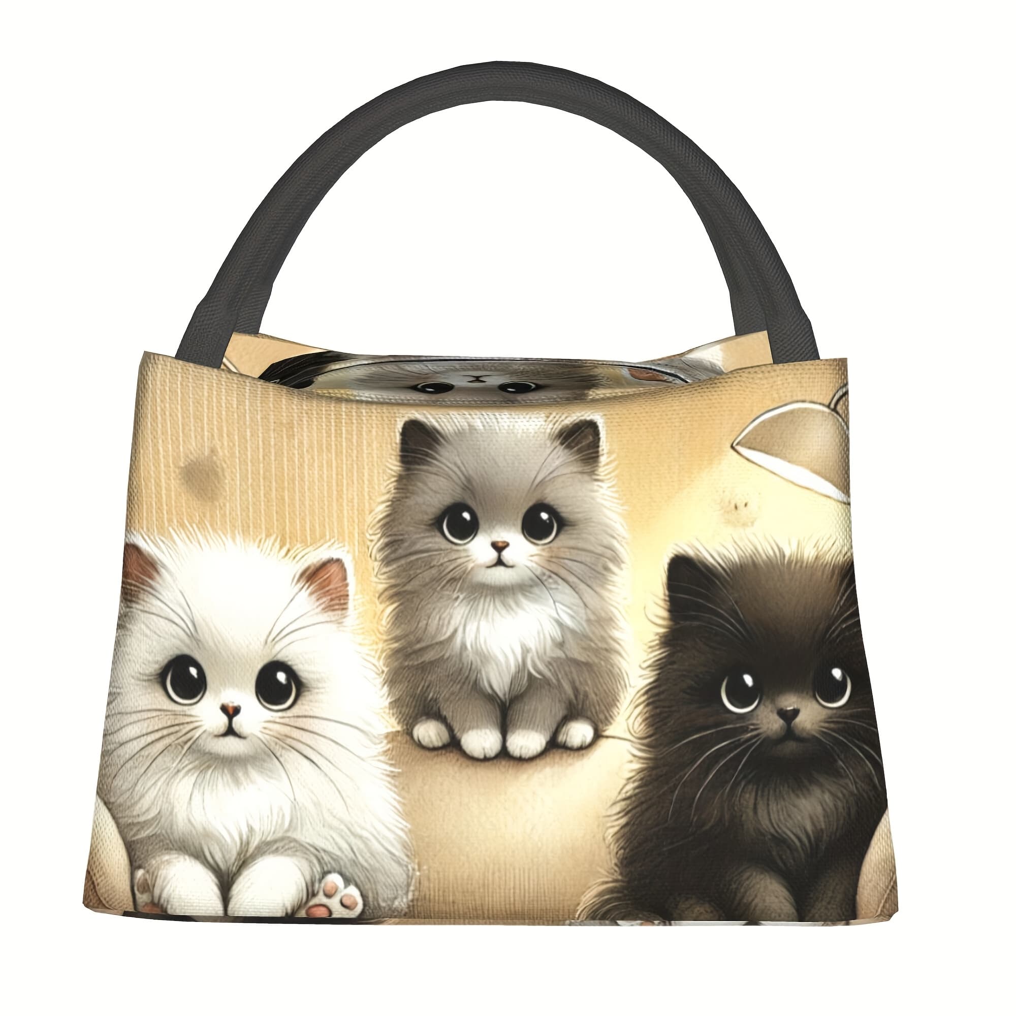 TEMU 1 Adorable Cat-themed Bag, Perfect For Keeping Items Cool, Reused And Is Insulated. Ideal For Home, , Work, Or Outdoor Activities. Great Gift Option For Birthdays And Holidays For ,