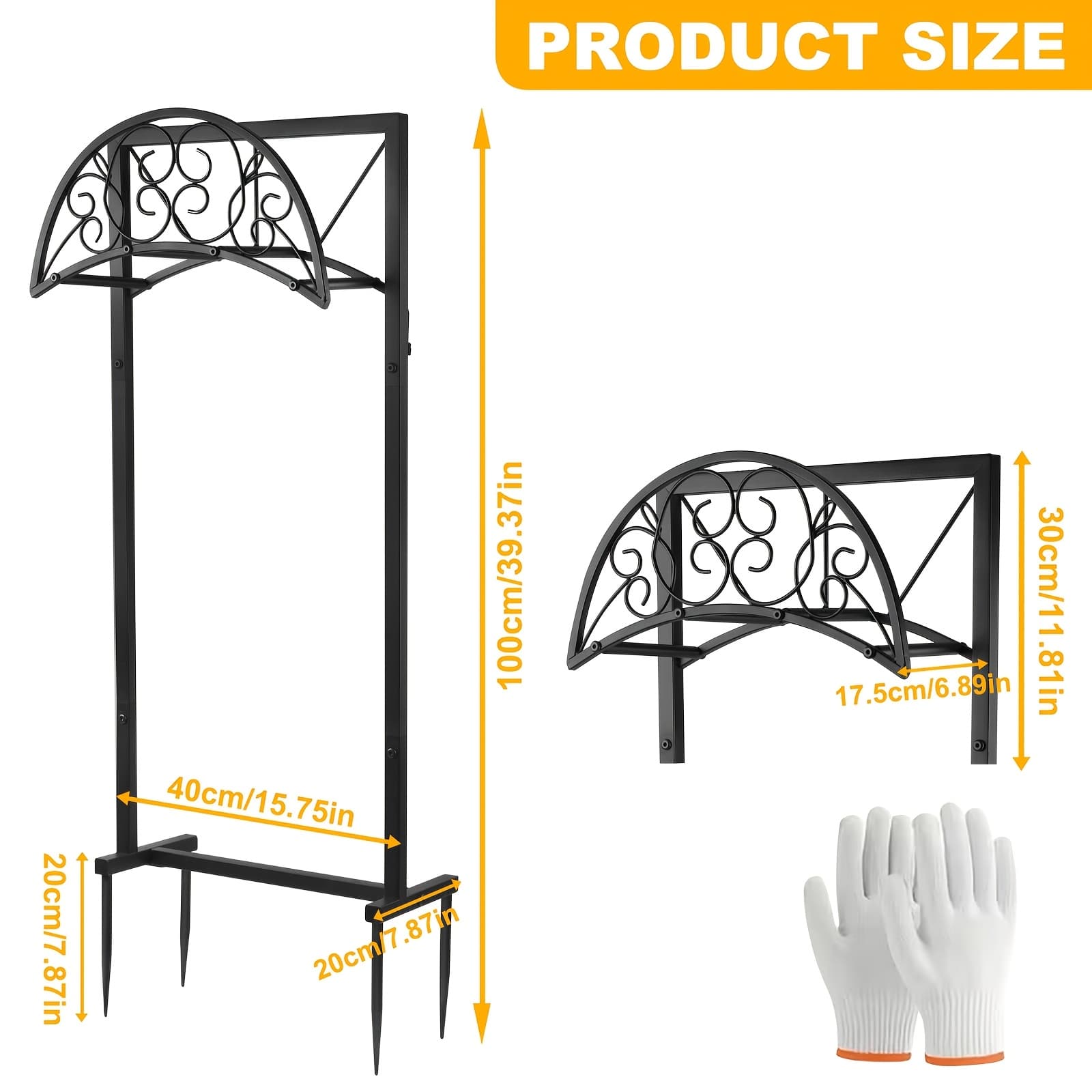TEMU Never-tip Heavy Duty Garden Hose Holder, 150ft Freestanding Water Hose Stand With 4-anchor Base For Superior Stability - Outdoor Storage Rack For Yard, Lawn, Farm, Plus A Free Pair Of Gloves