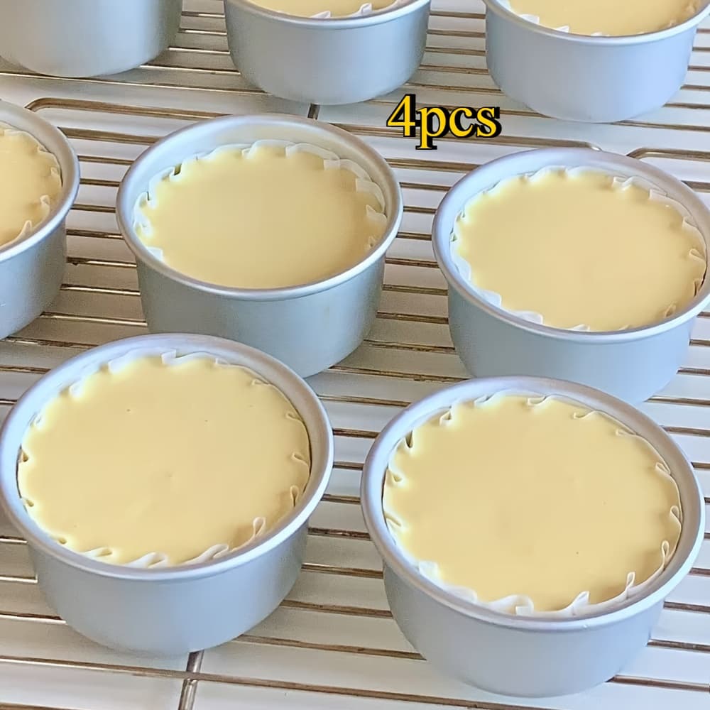 TEMU 4 Inch Cake Pan Set Of 4, Mini Round Cake Pans For Baking, Small Nonstick Aluminum Cakes Pans For Home Party Cheese, Pizza, Baking, Leakproof And , Used For Halloween And Christmas