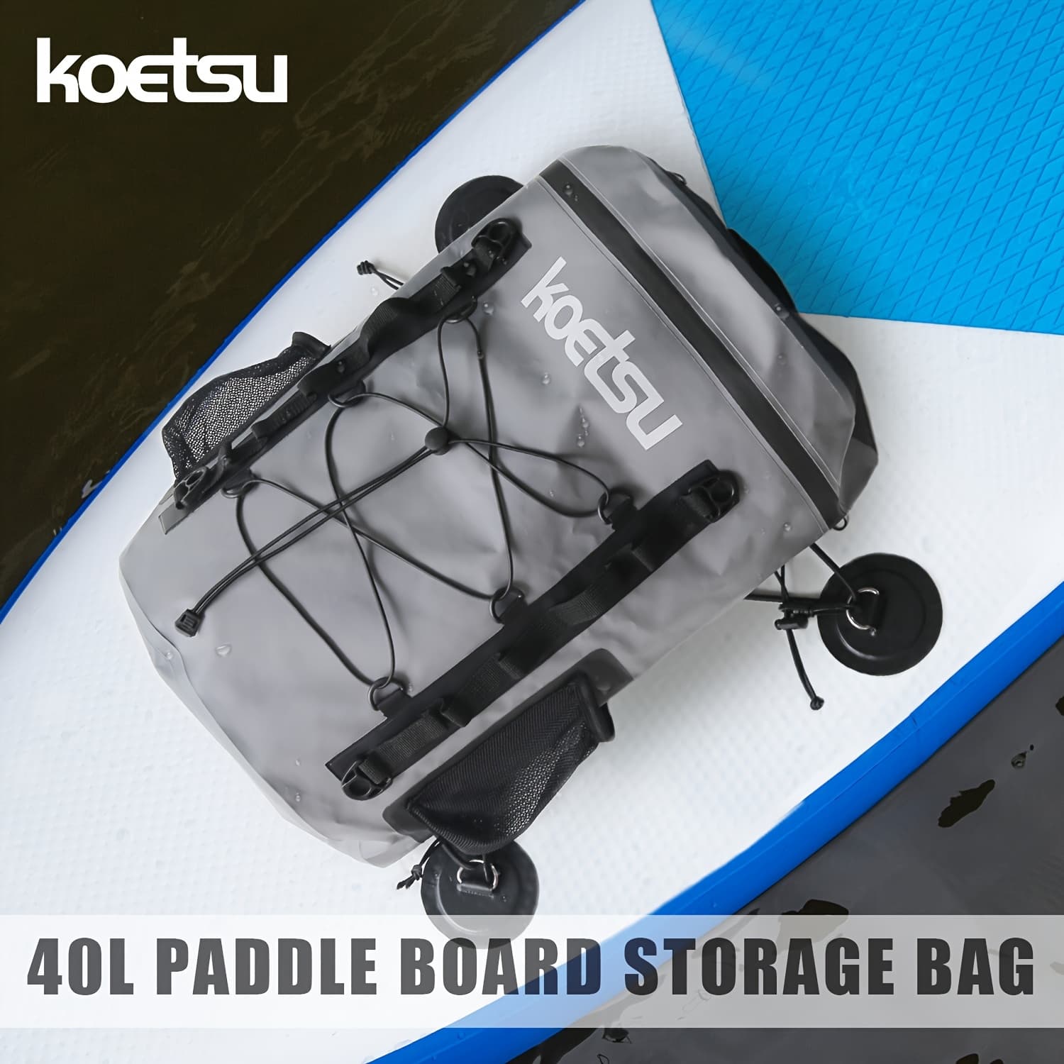 TEMU Koetsu 40l Paddle Board Backpack - Foldable Storage And Transport Bag For Sup, Surfing And Water Sports
