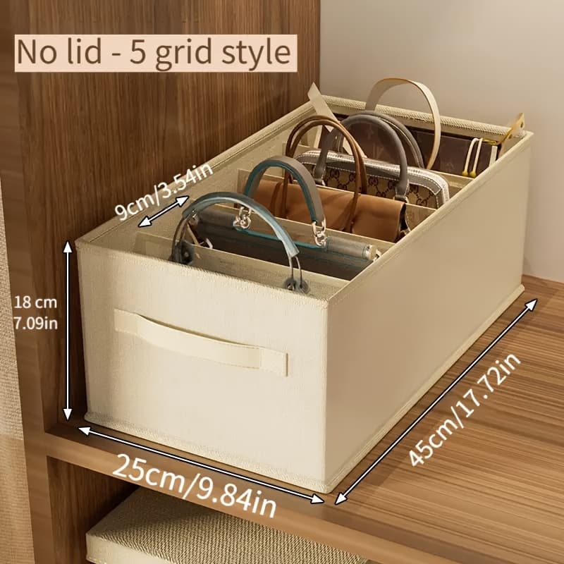 TEMU [-bag, Storage Bag] Bag Storage Space-saving Household Tote Backpack Storage Bag Wardrobe Divider Dustproof Bag