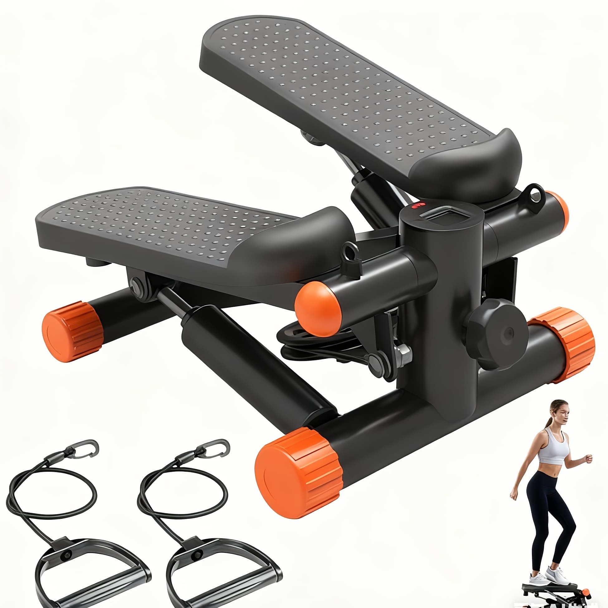 TEMU Mini Exercise Stepper With - Compact Stair Stepper Machine For Home Use, Twist Motion Full Body Workout, 300lbs Capacity Portable Fitness Equipment