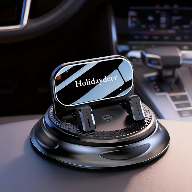 TEMU 360° Rotating Car Phone Holder, Navigation Dashboard Phone Holder, Suitable For Car, Office And Home Use, Durable Auto Accessories, Car Phone Holder, Dashboard Holder
