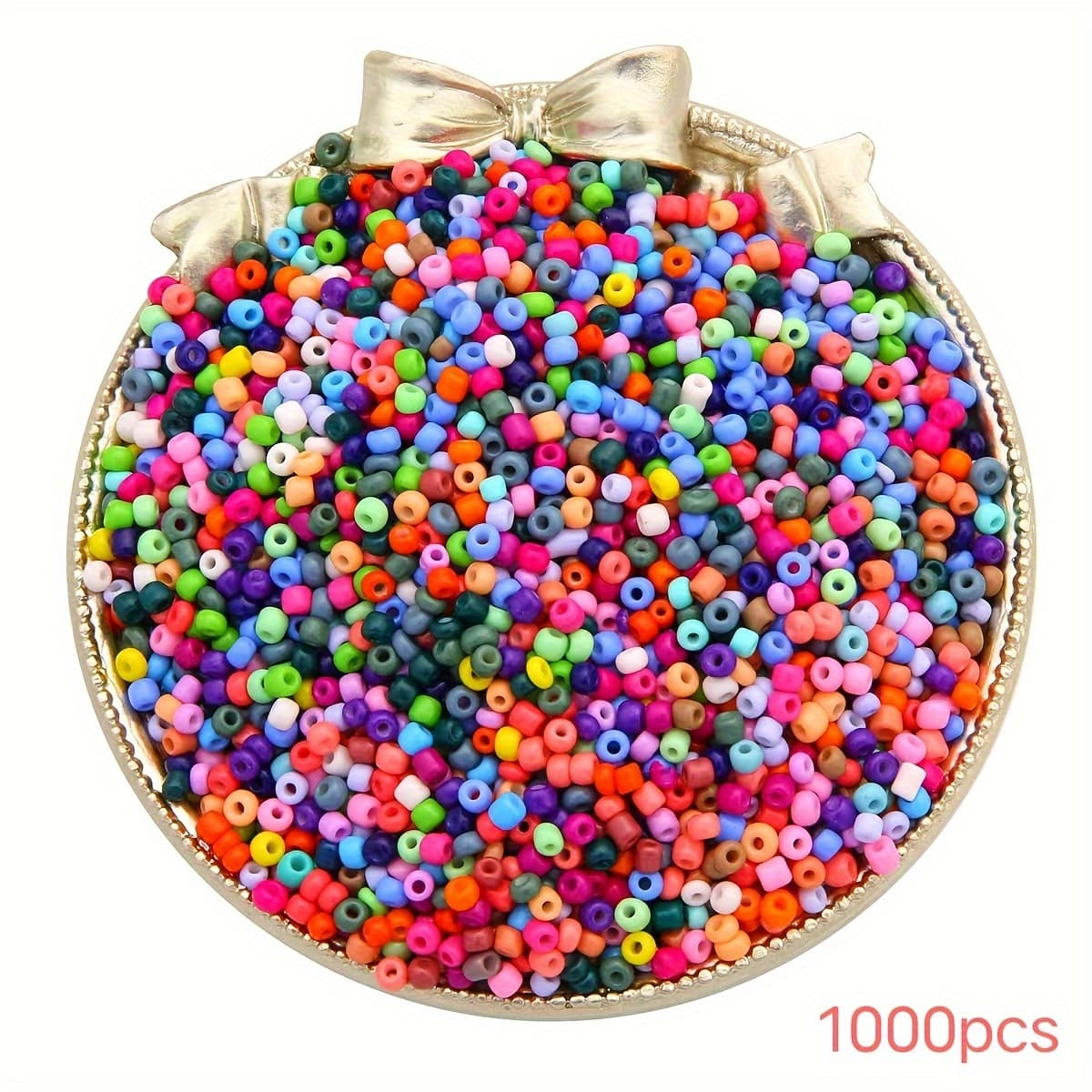 TEMU Czech Glass Seed Beads 1000pcs 3mm Bracelets, Necklaces, Earrings And Jewelry Making Supplies