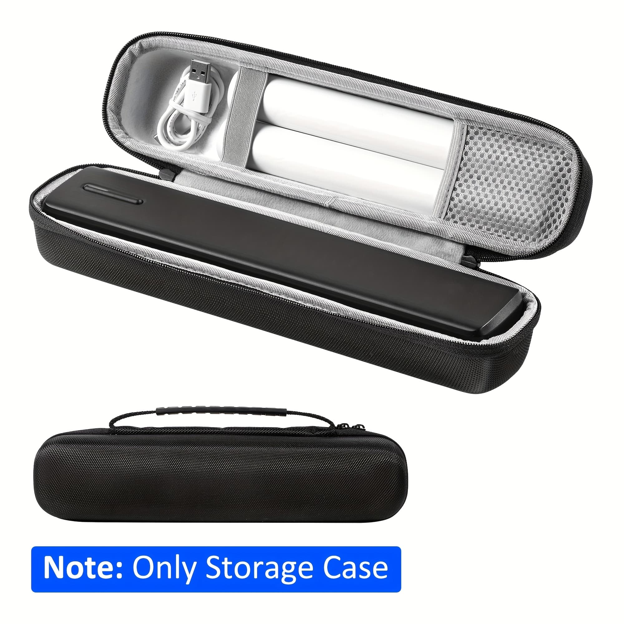 TEMU Portable Label Maker Case For Travel, Compact, Lightweight, Shockproof - With Zipper Closure - Organizer Storage Bag For D810b Thermal Printer (box Only)