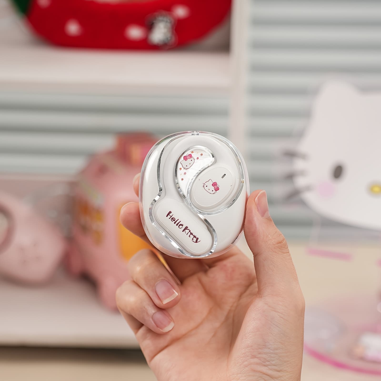 TEMU Hellokitty Kuromi Melody Wireless Bluetooth Headphones Open Earbuds Sports Music Ows Headphones High Quality Long Headphones Hifi For Outing Study Holiday Gifts Or Attractive Birthday Gifts