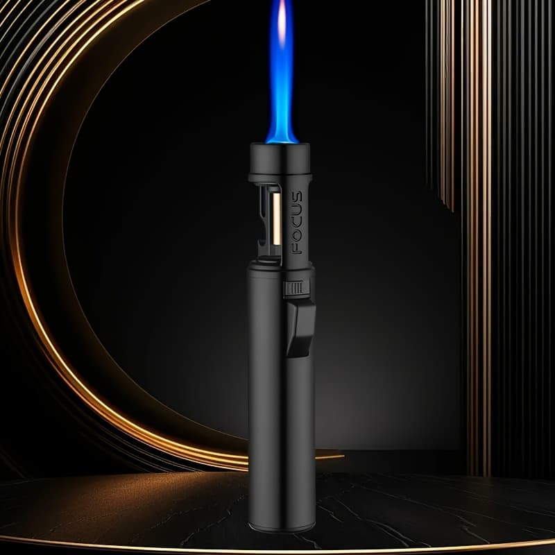 TEMU Multi-functional Lighter Adjustable Butane Torch Blowtorch Cooking Torches Suitable For Outdoor Kitchen Barbecue Barbecue Bud Gift Box Packaging A Great Gift For Family (without Butane Gas)