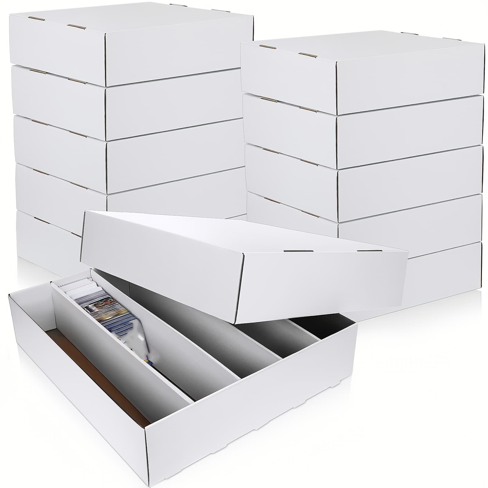 TEMU Upgraded Version 20pcs Trading Card Storage Box 7*3.7*2.8in Cardboard Baseball Card Storage Box Collectible Cases For Sports Gaming Cardboard Game Collecting Holder Supplies
