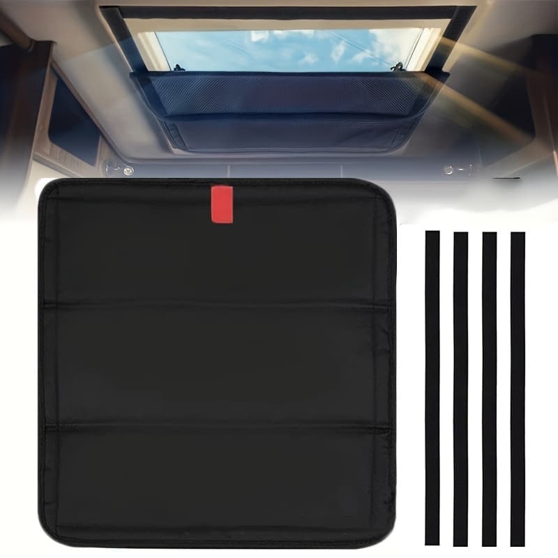 TEMU 1set Rv Ventilation Sunroof Insulation Cover, Opaque Cover, Travel Trailer, Folding Sunshade