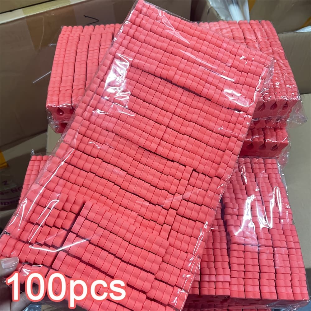 TEMU 100pcs Sponge Finger Toe Separators Nail Polish Separators Nail Art Tool Feet Care Manicure Pedicure Tool
