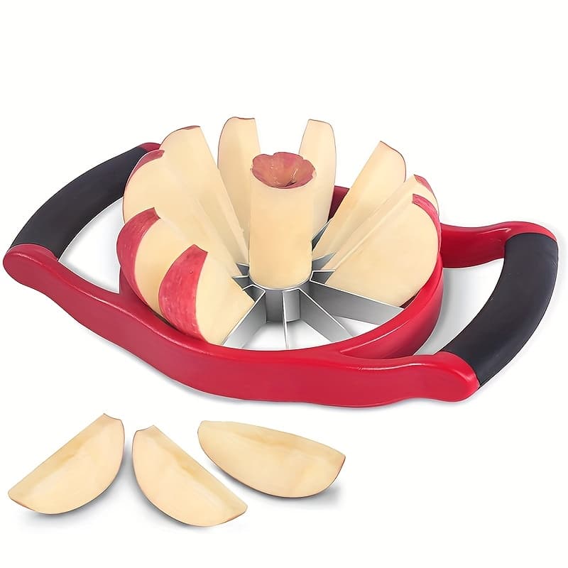 TEMU Cutter, Core And Slicer - Stainless Steel Core - 4.72-inch Slicer Tool, With 12 Ultra-sharp , Lightweight Slicer And Core , With Anti-slip Handle