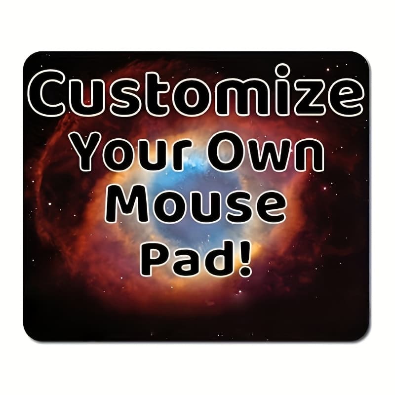 TEMU Customizable Mouse Pad - Personalized With Your Own Design, Washable Waterproof Rubber Base, Includes Colored Gift Bags - Perfect For Gaming & Office Use