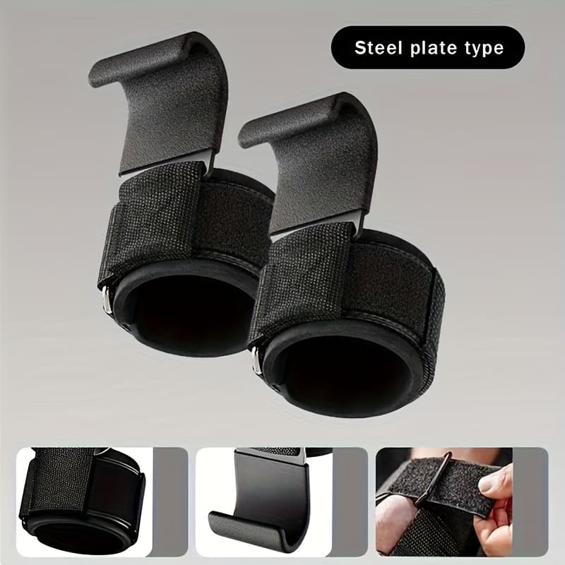 TEMU Lingpeng 2pcs Premium Deadlift Straps, Weight Lifting Grips, Weight Lifting Hooks, Straps, Weight Lifting, Pull Up Straps, Gym Hooks, Weight Grips, Hand Straps For Weight Lifting