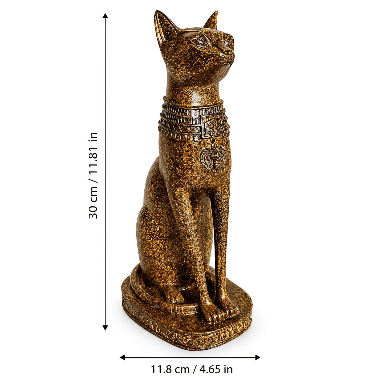 TEMU Retro Egyptian Cat God Pharaoh Resin Statue - Sculpture Bringing Wealth, Suitable For Home And Office Decoration, Perfect Housewarming Gift, For Christmas, Ideal Gift For Thanksgiving