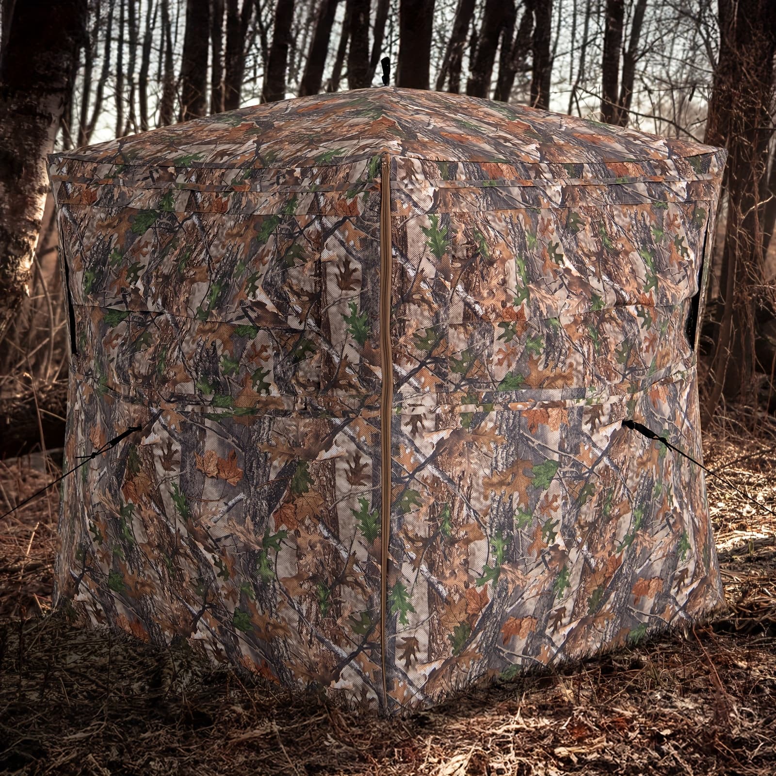 TEMU 360 Degree See-through Hunting Blind W/ Full-open Door Carrying Bag