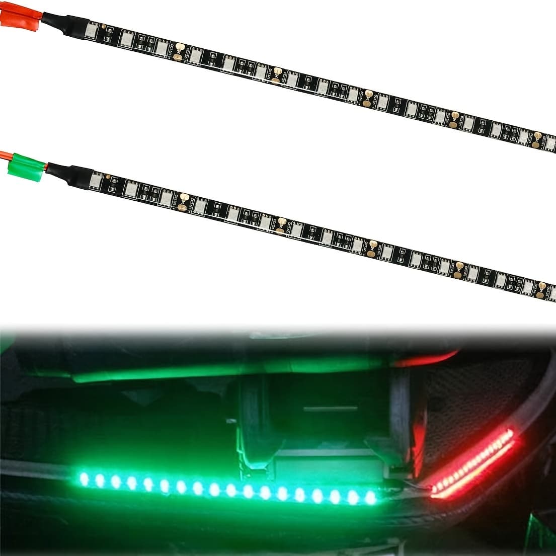 TEMU Navigation Boat Lights, 12v Power Light Strip Kit, Led Boat Bow Lights For Marine Pontoon Kayak Yacht -
