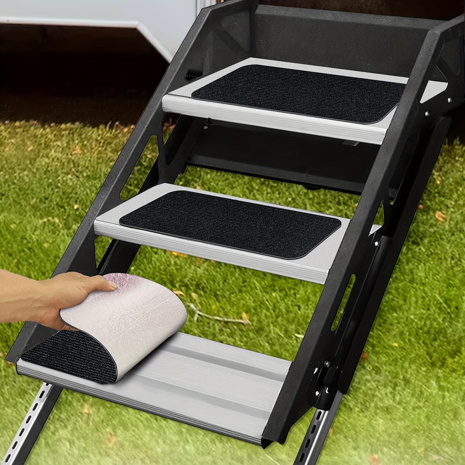TEMU Rv Step Covers3/ 4 Pack, Step Covers, Outdoor Stair Mat Stairs Carpet Keep Your Rv Cleaner With Our Stair Carpet