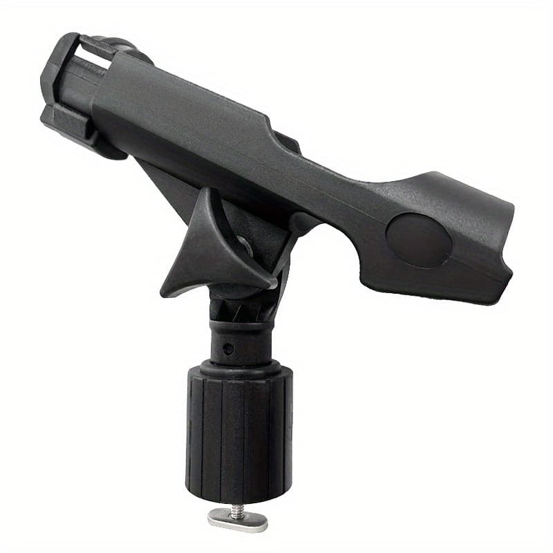 TEMU 1pc Universal Screw Kayak Rod Rack Rail-mounted Adjustable Marine Fishing Rod Holder Without Rail