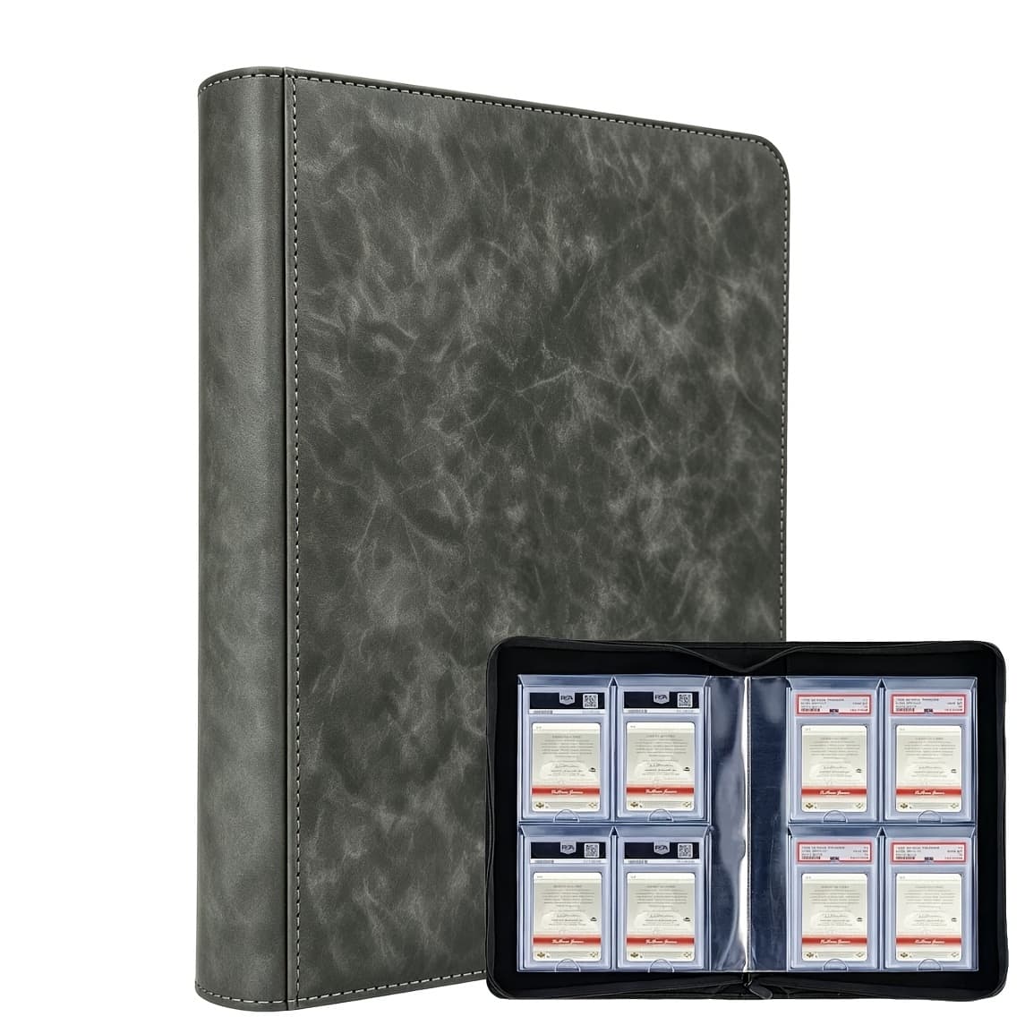 TEMU 40-pocket Graded Card Binder, For Psa Slab Holder Album, Graded Card Storage Binder, -pocket For Psa Card Binder Album With Sleeves