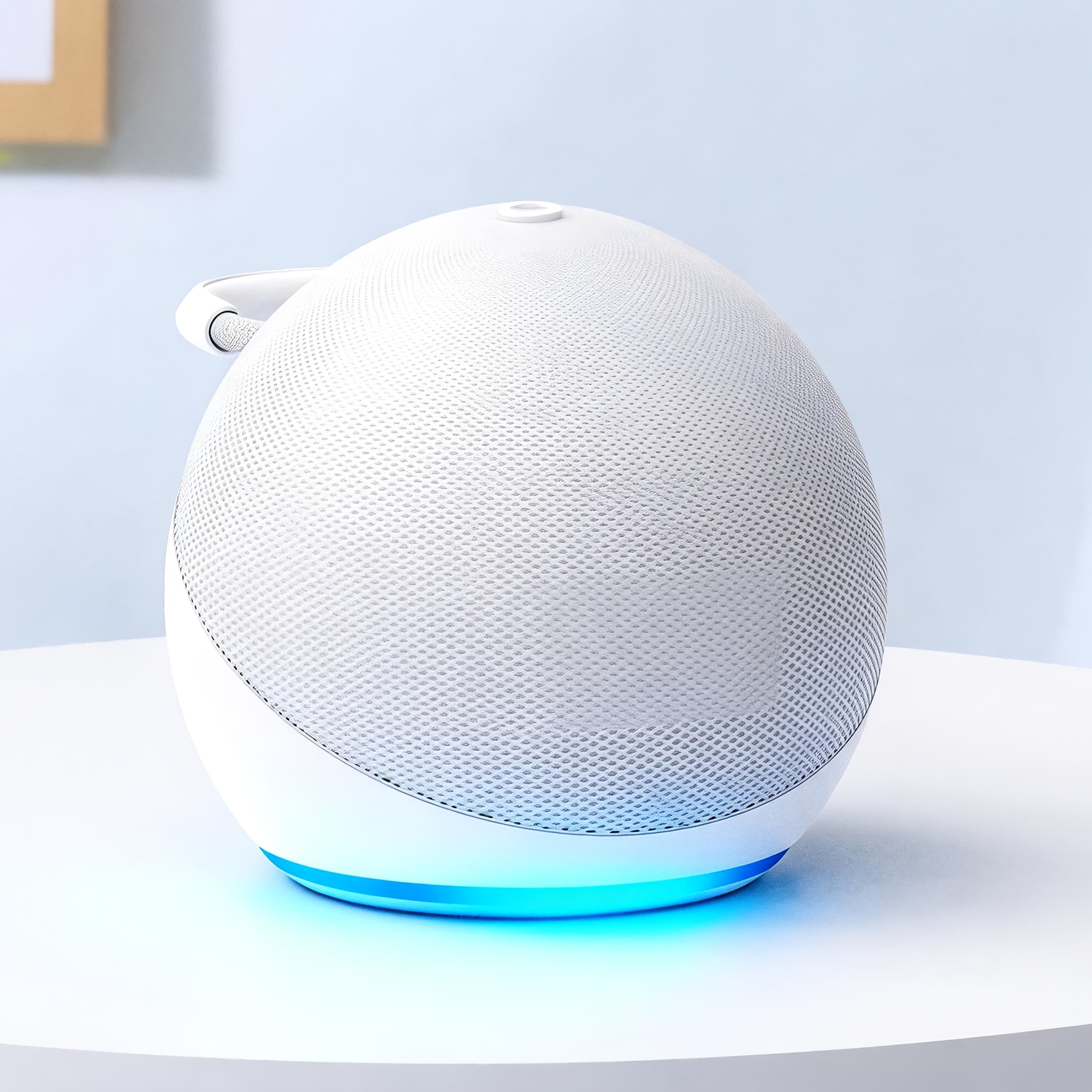 TEMU Spherical 5th Gen Speaker With Rgb Led Light, , Tws Connection And Portable Base.