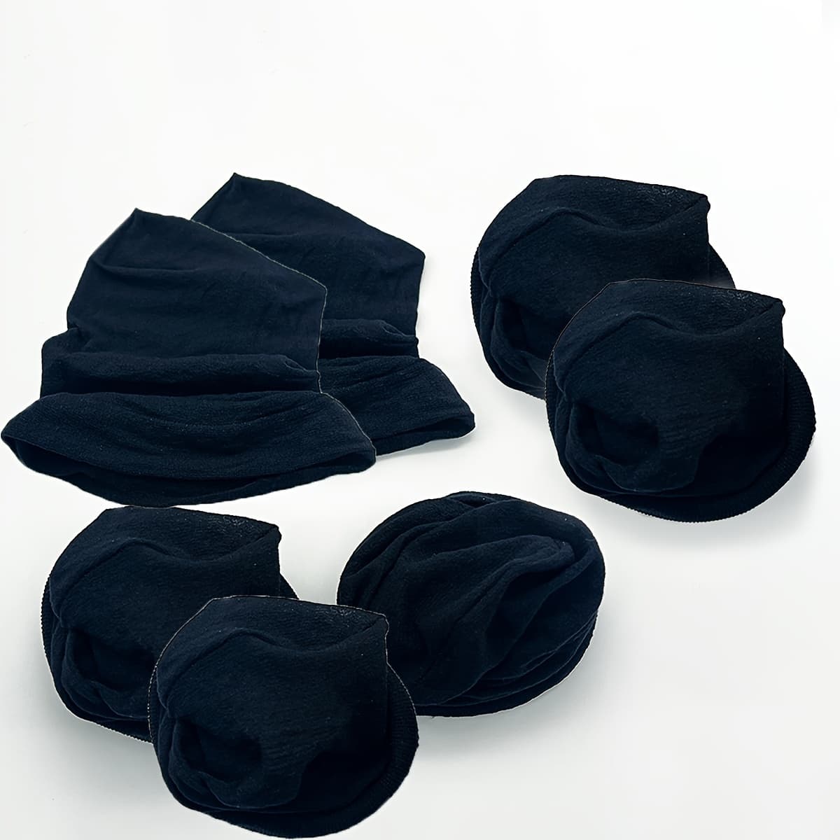 TEMU 7pcs Stocking Wave For Men, Lightweight Skull , Good Compression Over Durag, Black