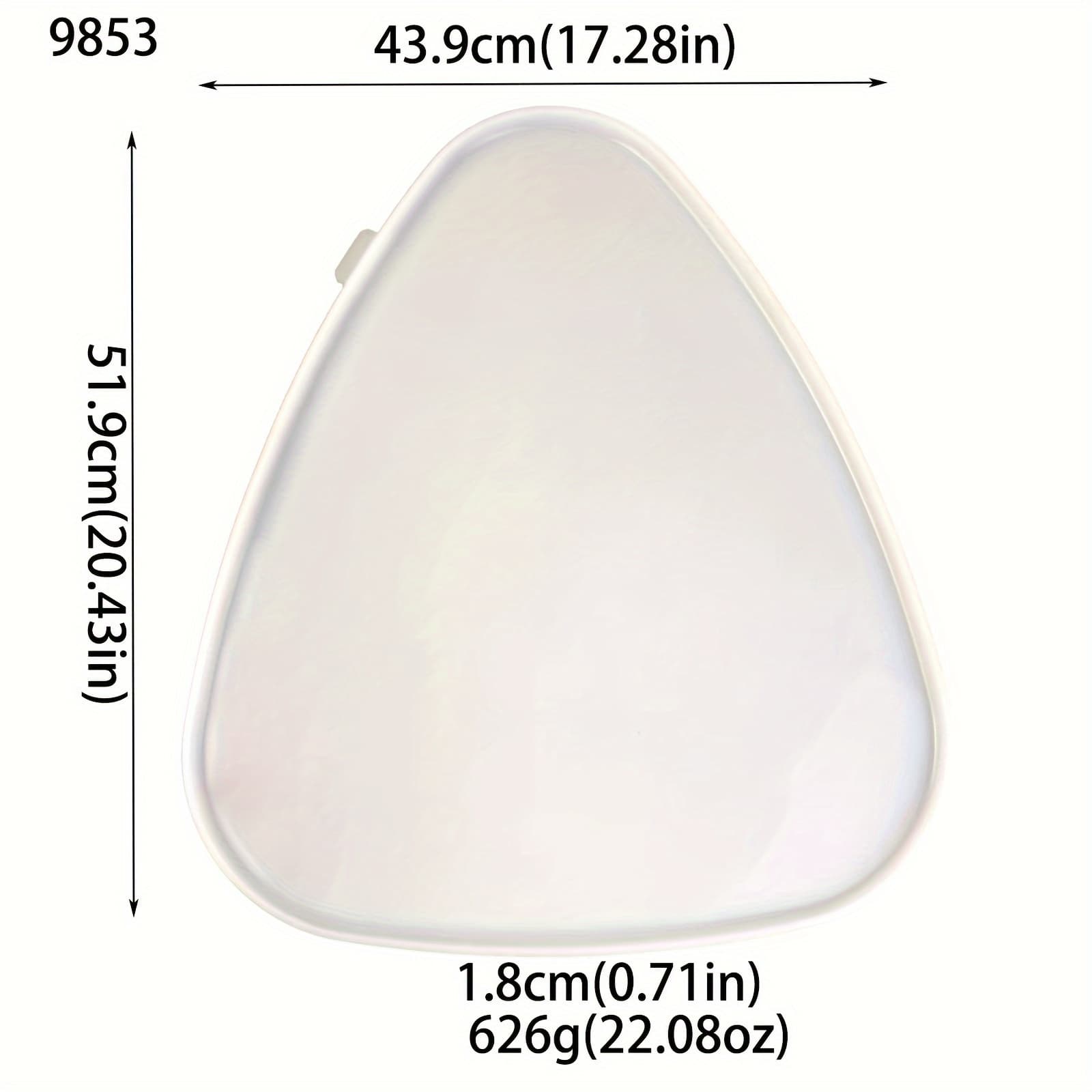 TEMU 1pc Triangular Silicone Mold For Large Desktop Coffee & Dining Table, Charcuterie Board - Modern Diy Resin Tray Craft Making, Epoxy Molds For Home Art Decor - Big Size