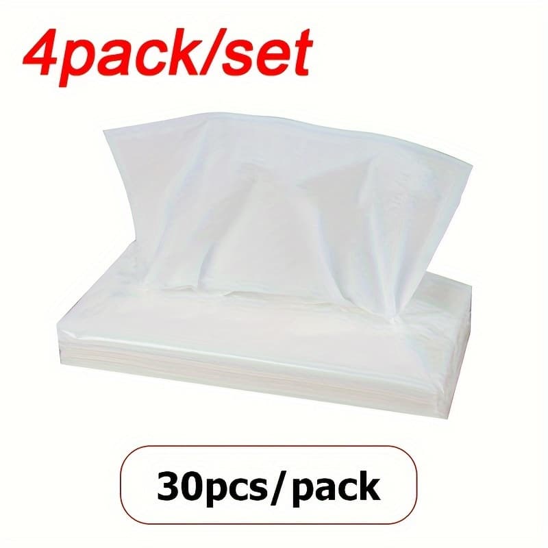 TEMU 4- Car Tissue Refill, Each, Compatible With Tissue Clips, Paper Material