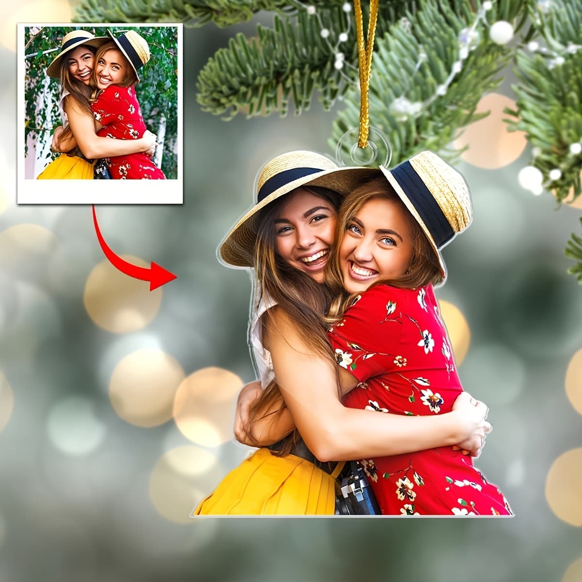 TEMU 2d Flat Custom Acrylic Photo Decoration - Couple , Ideal For Christmas, Anniversary, And Valentine's Day Gifts