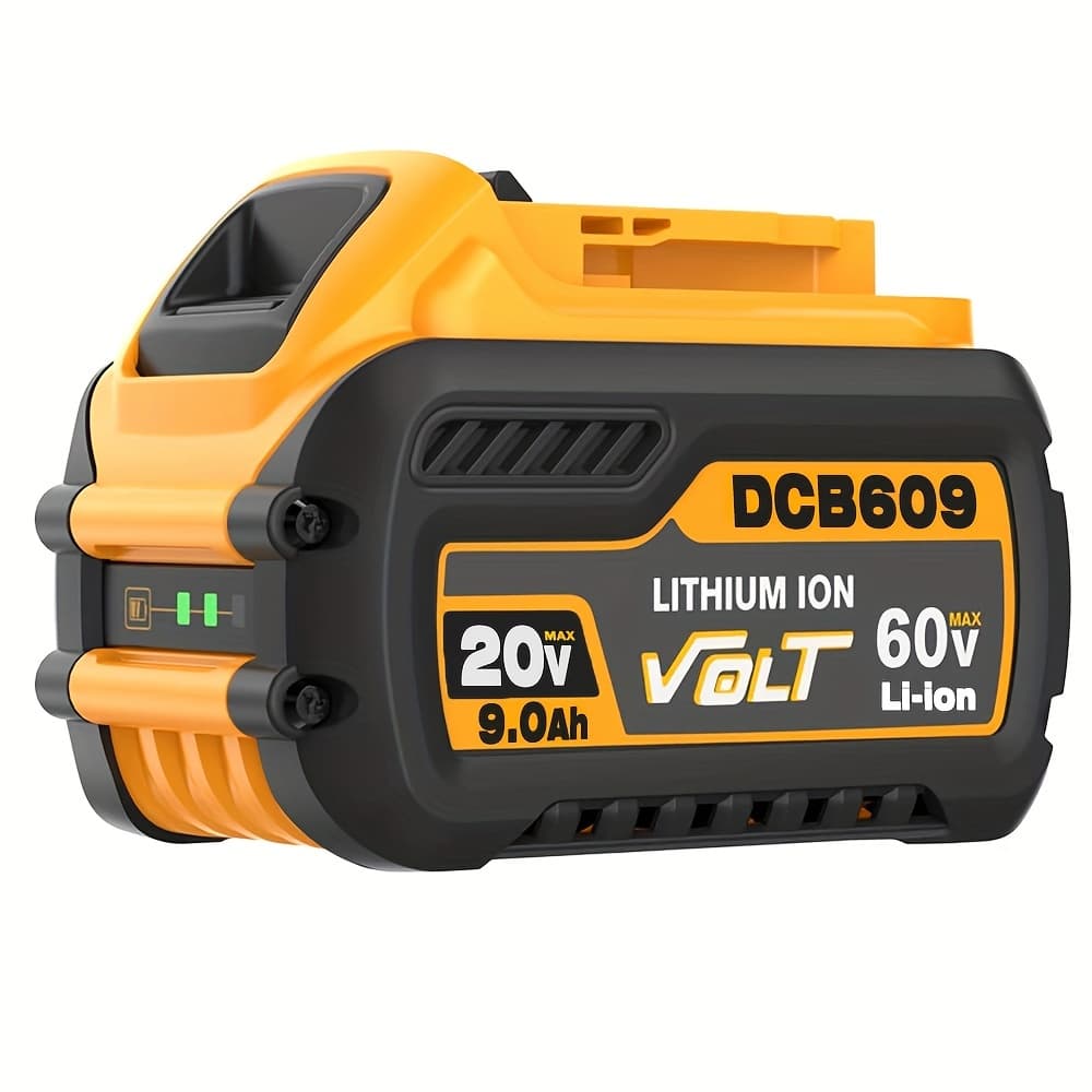 TEMU 9.0ah Dcb609 Replace For 20v/60v Max Lithium Battery Compatible With Dcb609 Dcb606 Dcb612 Dcb206 Dcb204 Dcb203 Dcb201 Battery For 20v 60v Cordless Power Tools