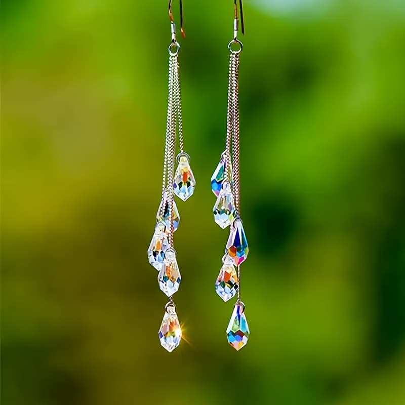 TEMU The Long Pendant Tassel Earrings An Elegant And Romantic Charm