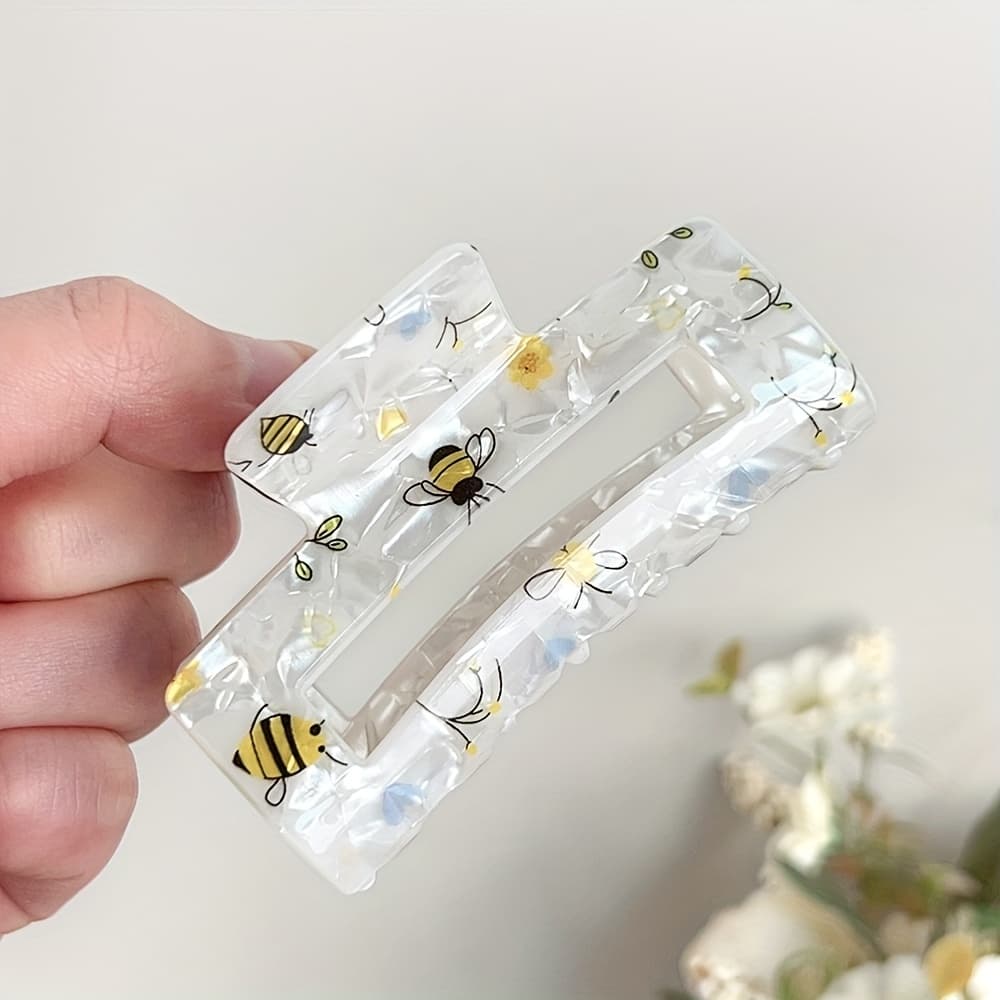 TEMU 1 Piece Of Hair Clips Featuring A Floral - Luxurious Embossed Barrettes, Y2k Hair Additions