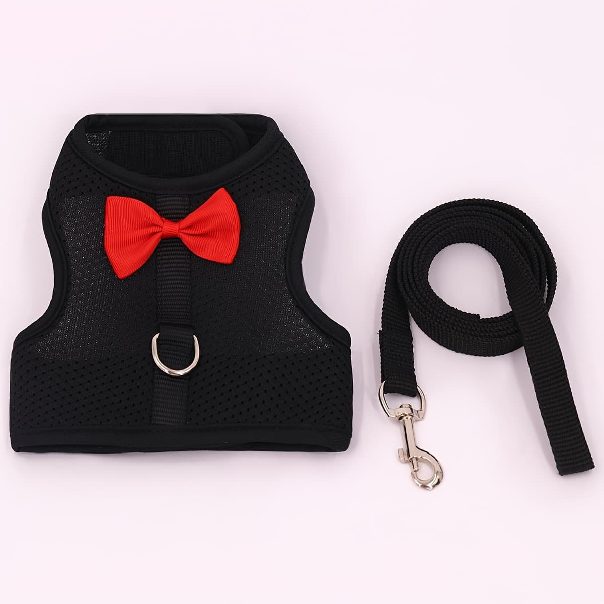 TEMU 1 Set Of Solid Rabbit Harness For Outing And Rabbit Leash To Prevent Loss