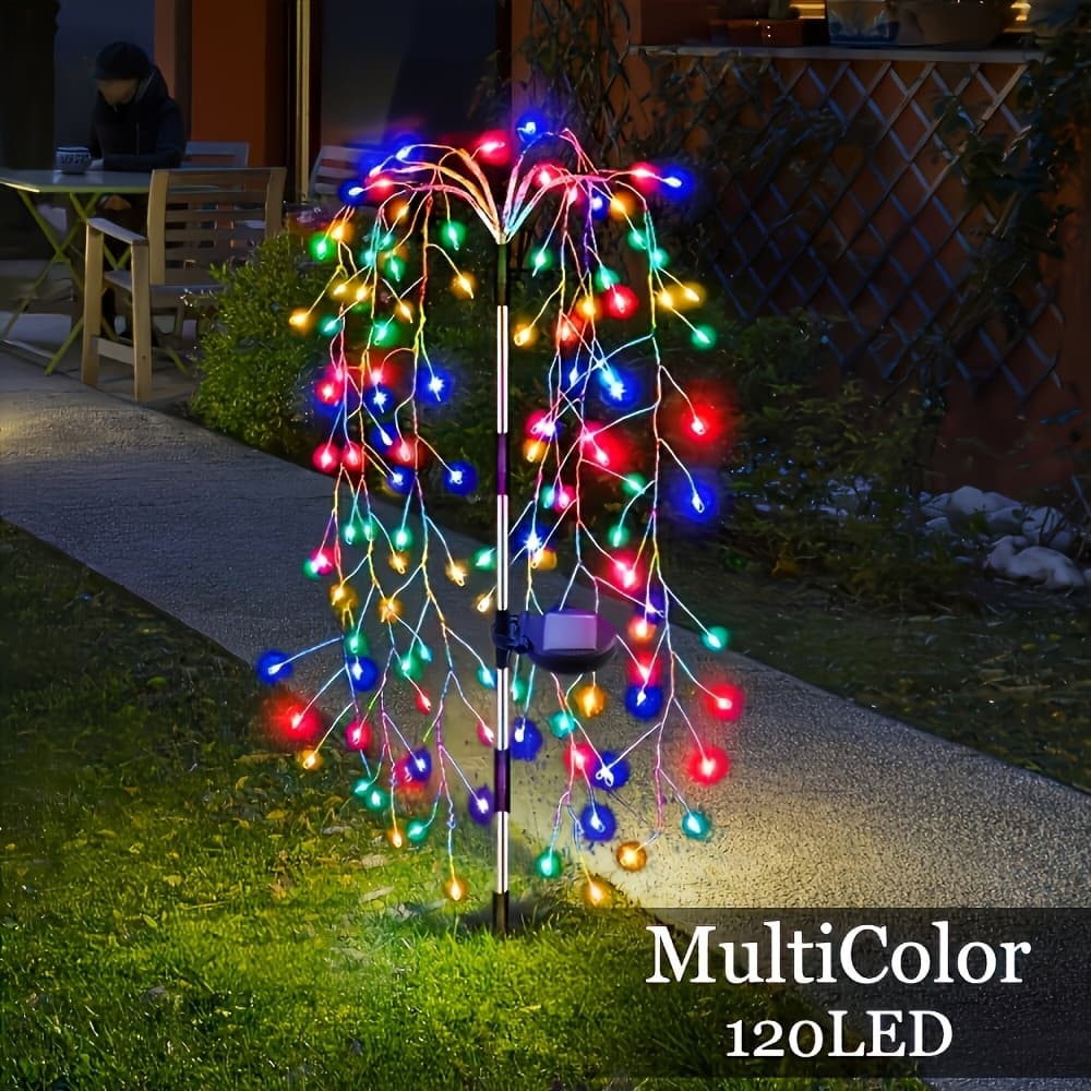 TEMU A Solar Light Featuring 120/200 Led Bulbs, Offering 8 Vibrant . It' And Ideal For Decorating Yards, Gardens, , Parties, Camping Trips, Picnics, And Celebrations Like Christmas, Ramadan, Easter